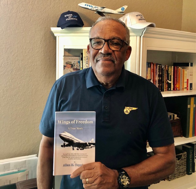 Al Topping with his Book "Wings of Freedom"