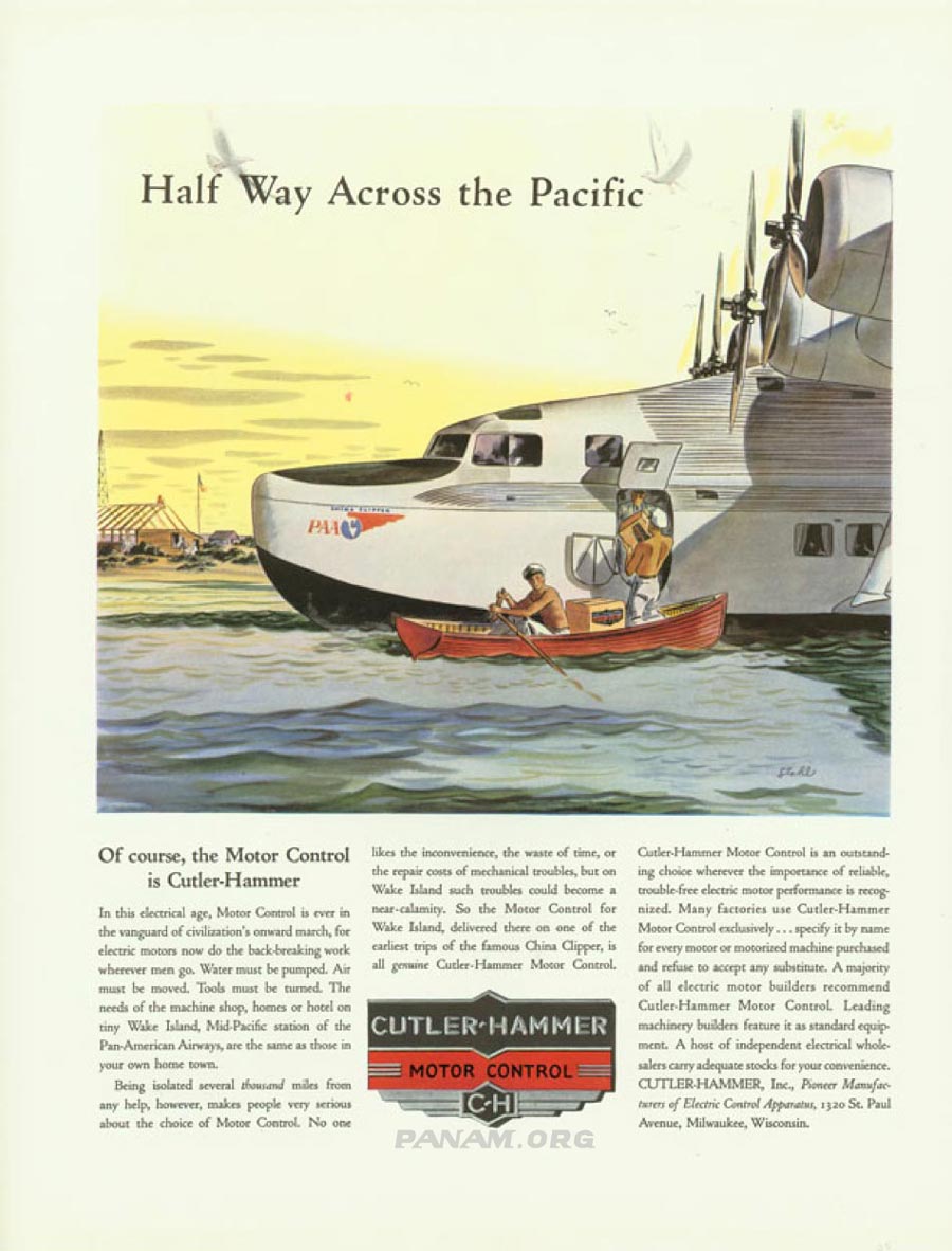 Cutler Hammer Ad with the China Clipper