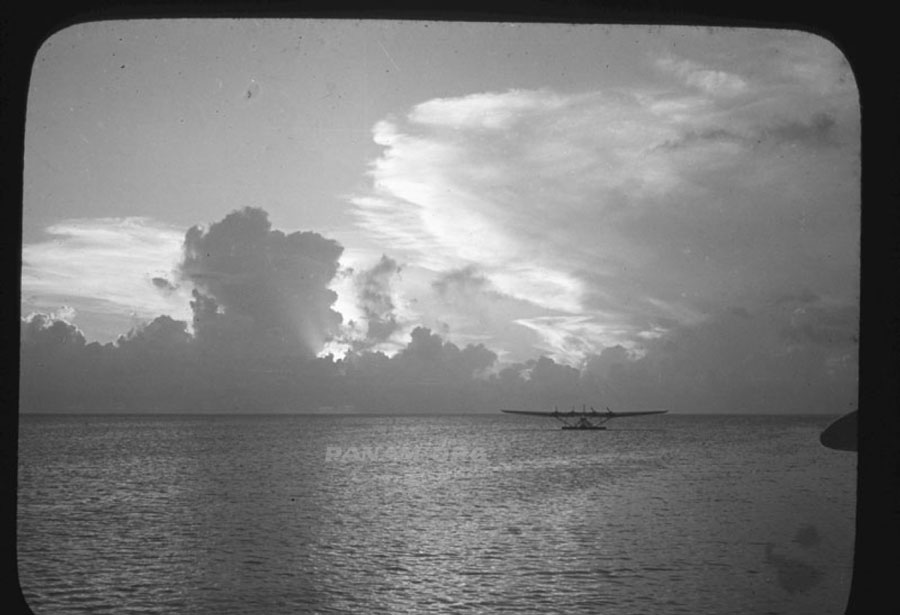 Pan Am Hawaii Clipper at Wake Island, Pan Am Historical Foundation Richard Rhode Family Archive