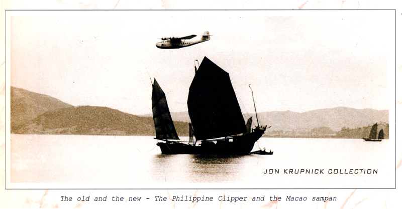 M-130 Philippine Clipper over Macao (Courtesy Jon Krupnick Collection)