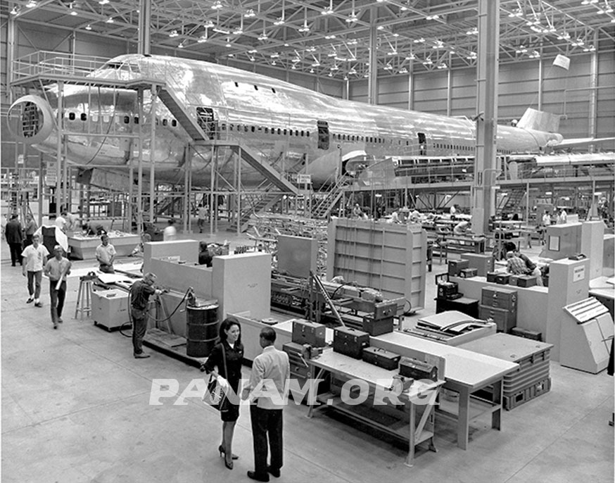 First Boeing 747 100 Mockup in 1967