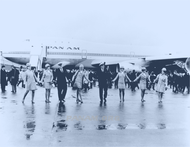 Pan Am First Flight to London LHR 1970 arrival  