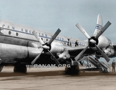Pan Am Flight Simulators in B 377 Stratocruisers