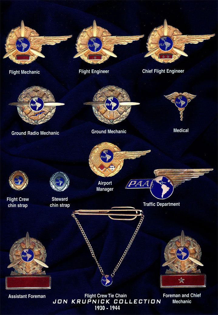 7 Pan Am Employees by Department Pins Jon Krupnick Collection 1930 1944 rsz watermarked