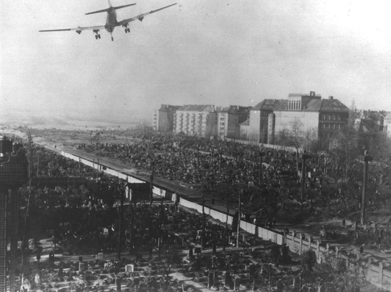 C 54 landing approach at Tempelhof Truman Library Collection