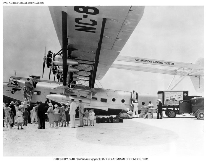 Pan Am S-40 loading passengers 1931