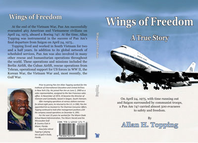 Al Topping with his new book "Wings of Freedom". Purchase now! Also Caps available!