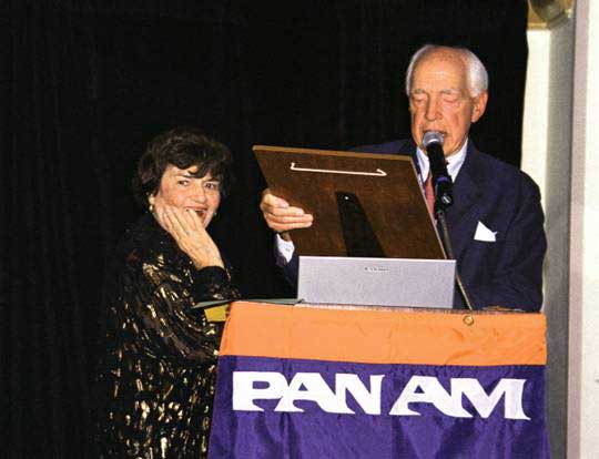 Mary Goshgarian award Pan Am Historical Foundation President Pete Runnette