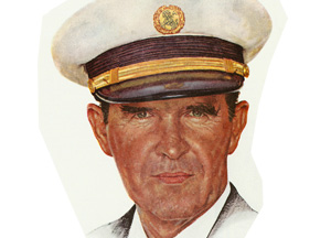 Norman Rockwell Pan Am Captain llustration