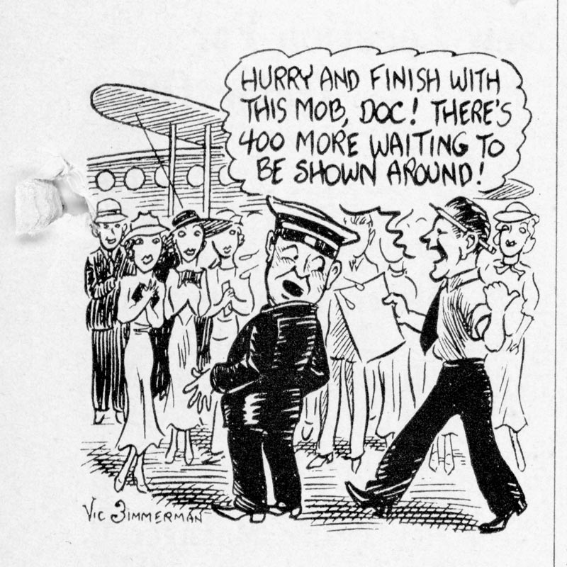 400 More -  Cartoon by Vic Zimmerman PAAW July 35 p7PAHF Collection