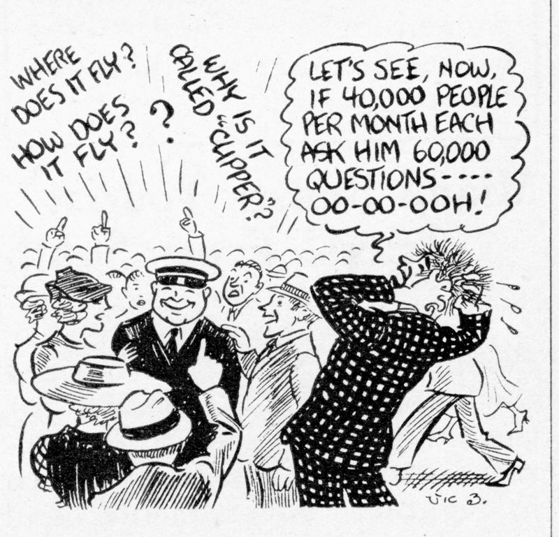 40000 People Cartoon by Vic Zimmerman PAAQ July 35 p7 PAHF Collection
