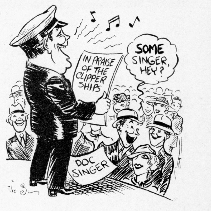 Some Singer Cartoon by Vic Zimmerman PAAW July 35 p7 PAHF Collection
