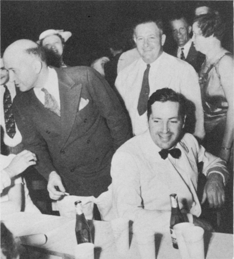 Dinner Key Hangar Party with Doc Singer HW Toomey WO Snyder PAAW April 1938 photo supplementPAHF Collection
