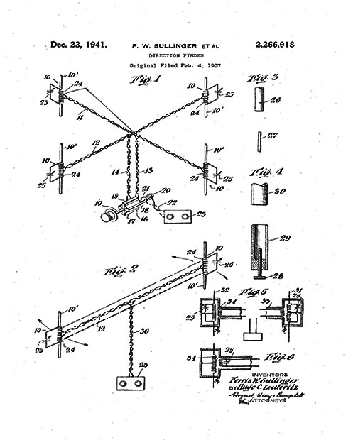 December 23 1941 F W Sullinger and Hugo Leuteritz Patent Direction Finder rsz