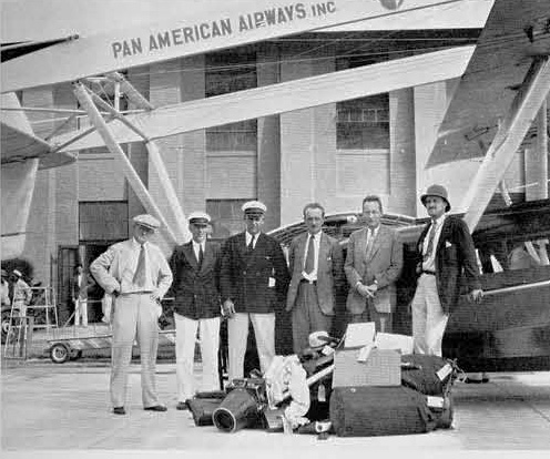 Frank Ormsbee 3rd from Left on Percy Madeira Jr Expedition, Pan American Airways-Penn Museum