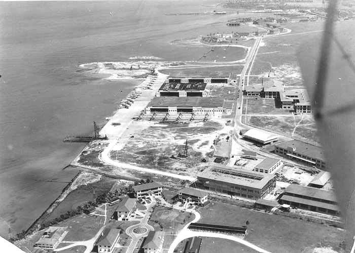 8 Aerial US Naval Air Station Coco Solo 1930s US Navy Photo