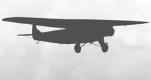 Pan Am Fokker F-7 in silhouette