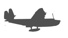 Pan Am Sikorsky S-42 in silhouette