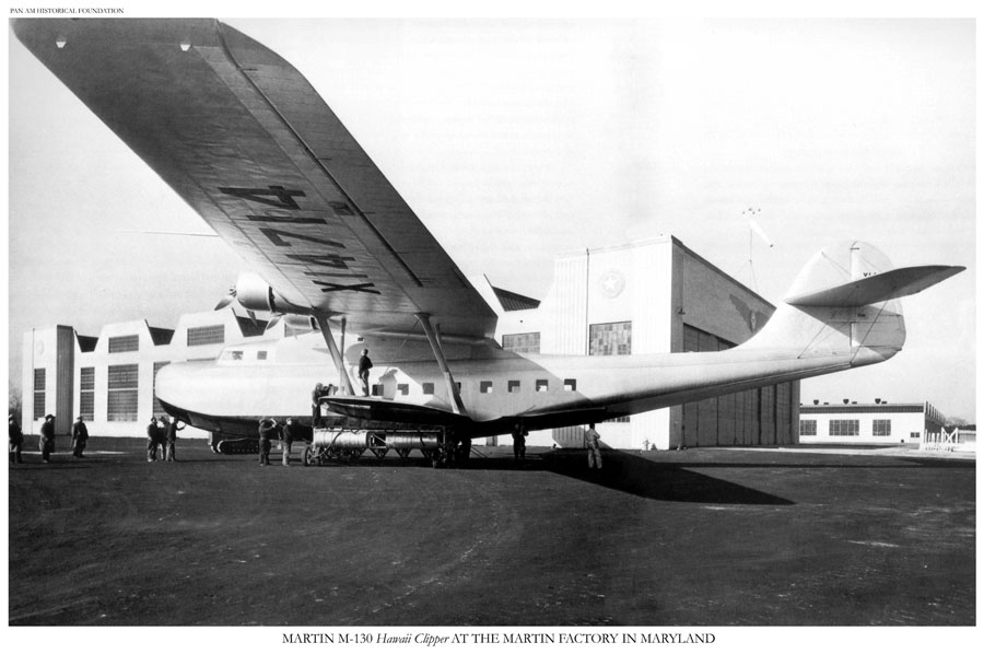 Pan Am Hawaii Clipper rolled out at Martin Factory