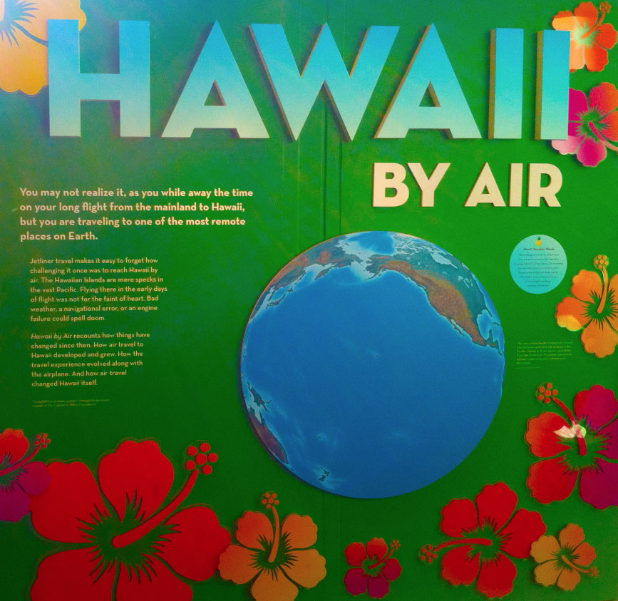 Hawaii By Air, Main Panel, Smithsonian Air and Space Exhibit