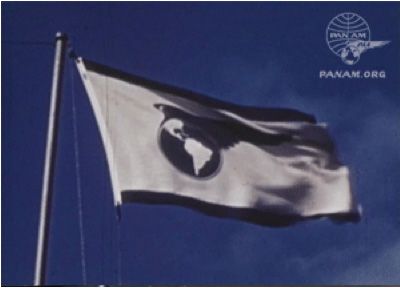 Pan Am Flag Waving Proudly 1940