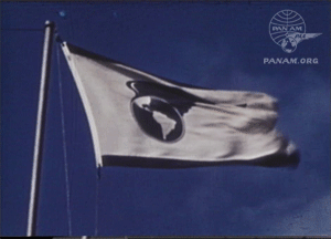 Pan Am waving flag 1940 animated 300x216