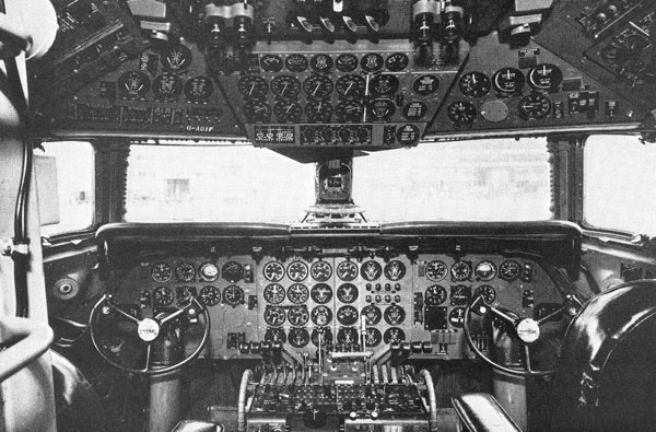 Deans office DC 7C cockpit