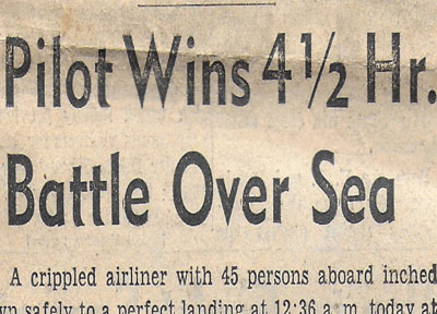Pan Am Pilot Dean Postlewaite Wins "Battle Over Sea"