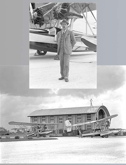 Igor Sikorsky and his final S-38 flying boats delivered to Pan Am