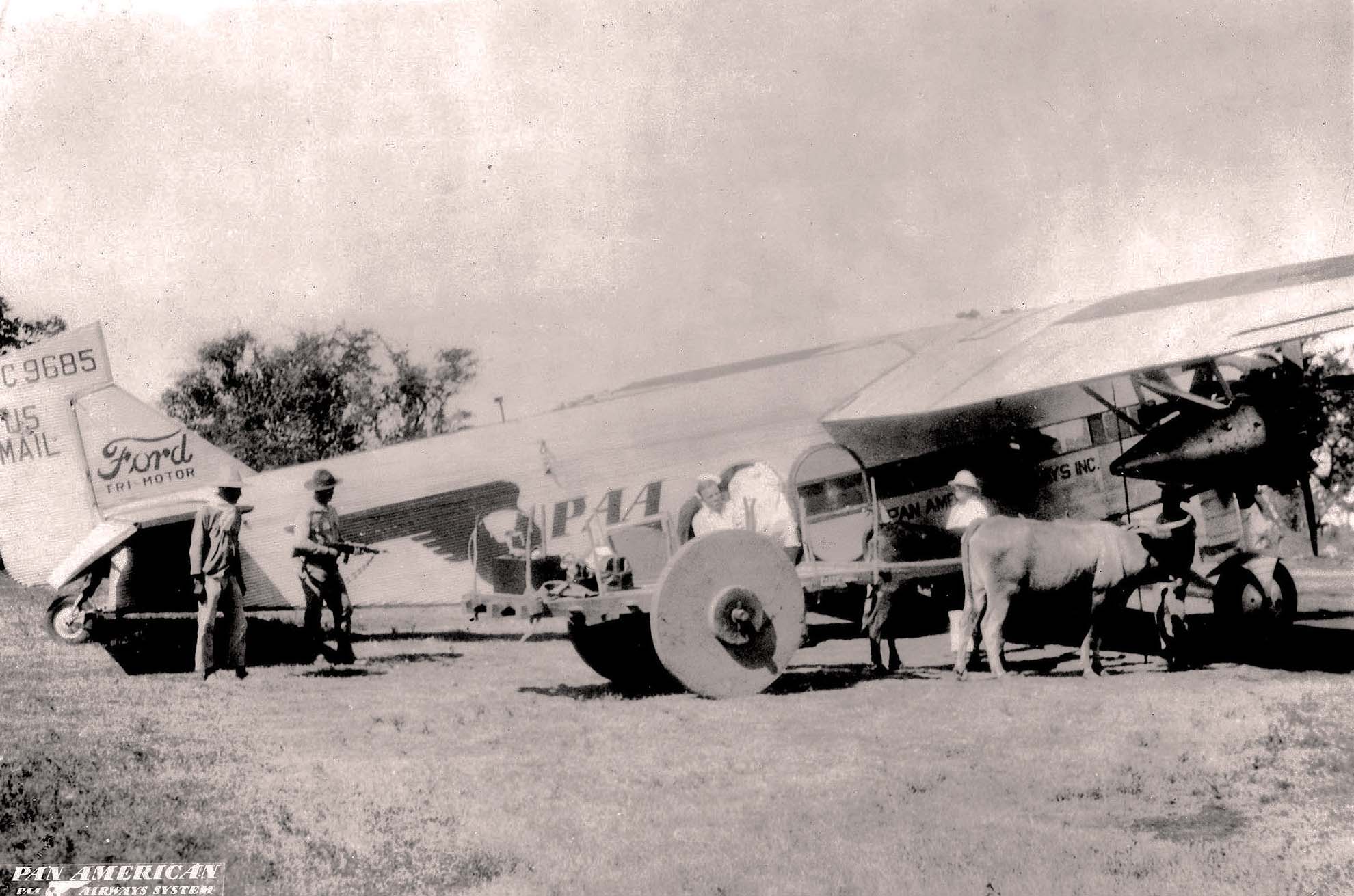 Pan Am Ford Tri-motor in Managua (PAHF Collection)