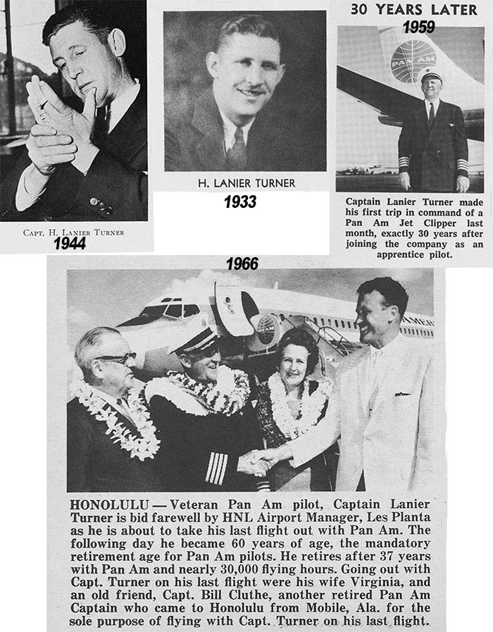 H. Lanier Turner and his 37 year Pan Am career