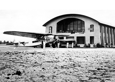 Miami 36th Street Airport with Pan Am Fokker F-10, c. 1930 (PAHF Collection).