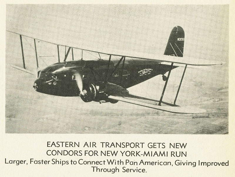 Eastern Air Transport Condors connect with Pan Am Routes 1933