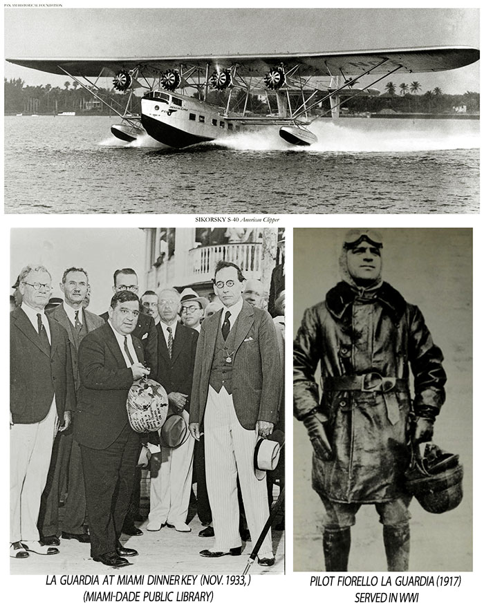 Fiorello LaGuardia Composite photo showing the Flying Mayor, 1933