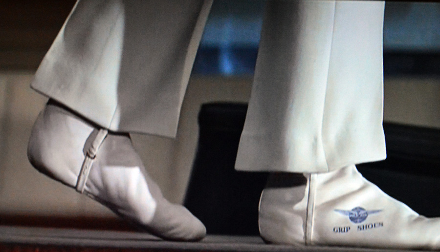 Pan Am space clipper grip shoes