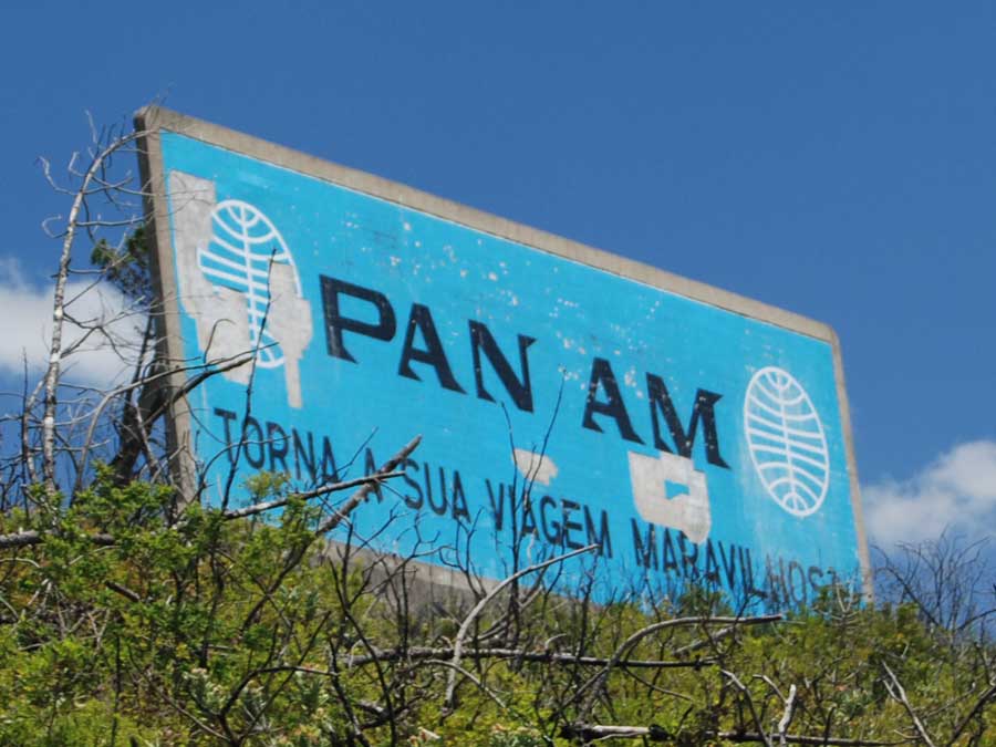 Pan Am billboard ad Serra de Aire Portugal