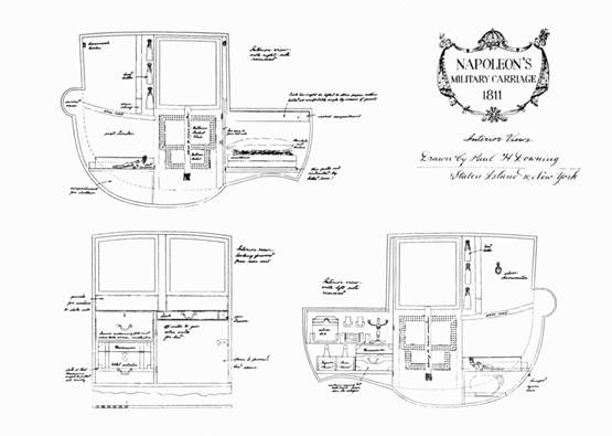 Downing Napoleon carriage drawing