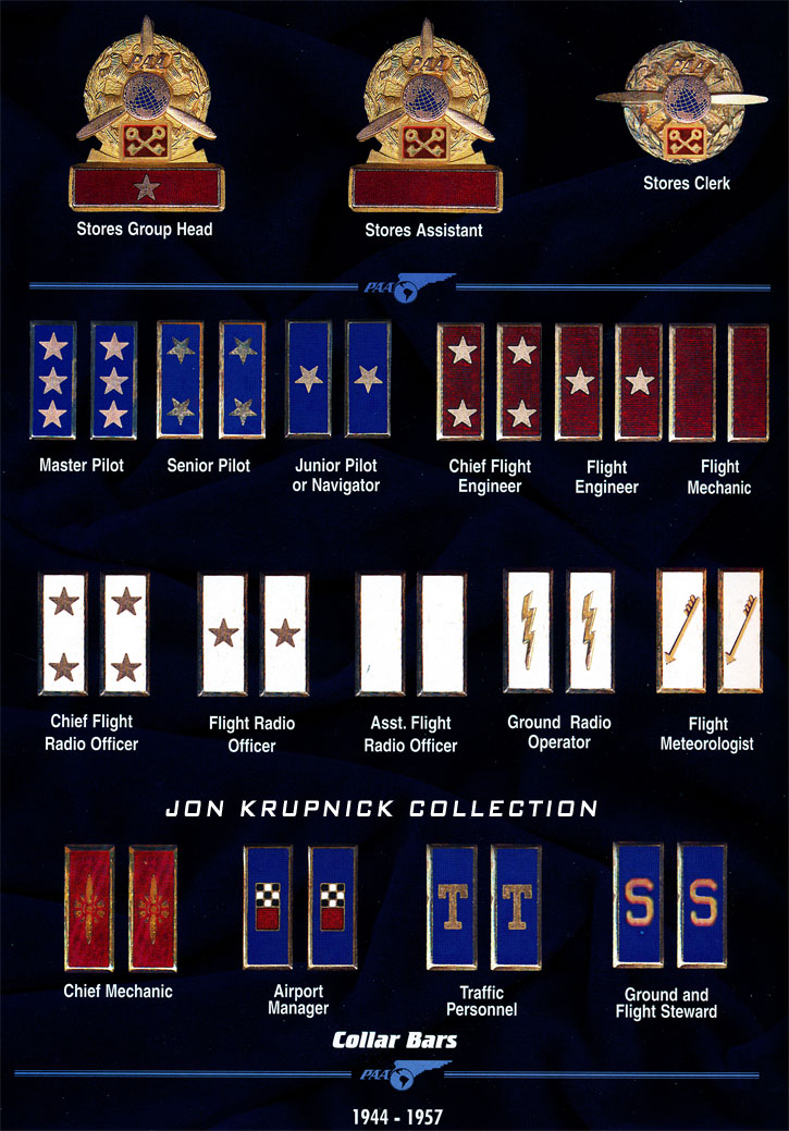 10 Collar Bars Pan Am 1944 1957 Jon Krupnick Collection rsz final