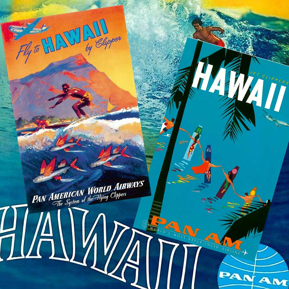 Pan Am Surfing Promotions 1940s to 1960s