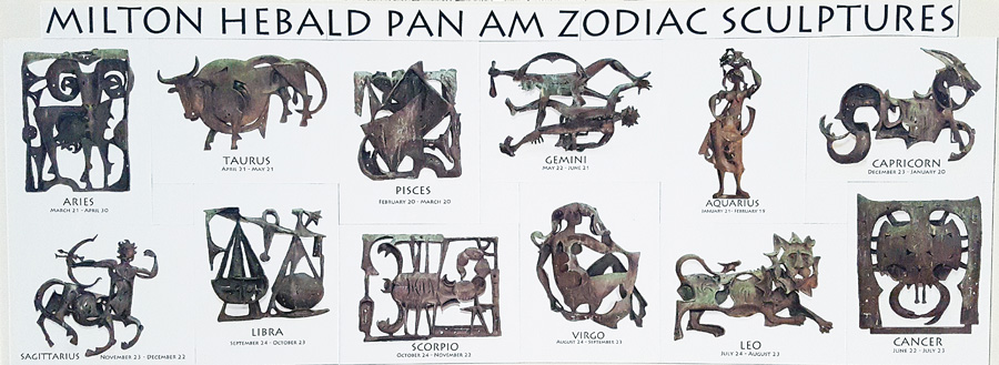 Milton Hebald Pan Am Zodiac Sculptures Photo by Robert Genna