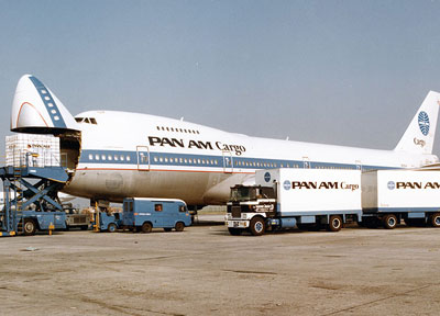 Pan Am Cargo Boeing 747 circa 1970,  PAHF Collection courtesy AeroArt International