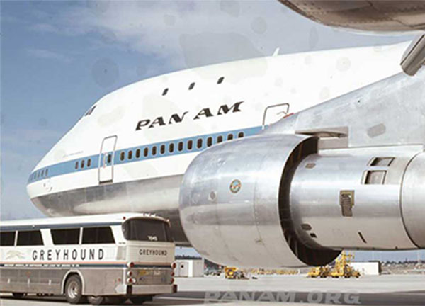 Join Pan Am Historical Foundation. Photo: Pan Am Cargo 747 with Pan Am Cargo Trucks courtesy AeroArt International