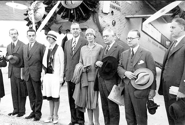 Dignitaries boarding for Havana from Pan American International Airport Dedication Ford Trimotor Cuba Havana