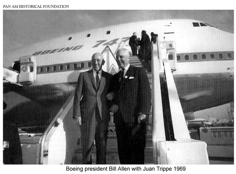 Pan Ams Juan Trippe with Bill Allen of Boeing in 1969