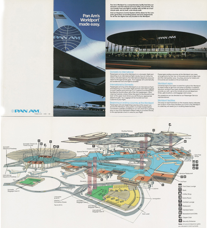 Worldport Made Easy 1982 Brochure, digitized at the Pan Am records archive UM_Spec_Coll