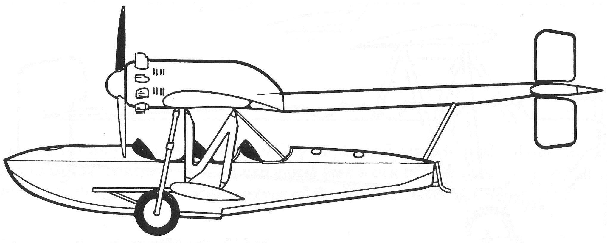  2 Sikorsky S34 Line Drawing Only One Was Built Sikorsky Archive
