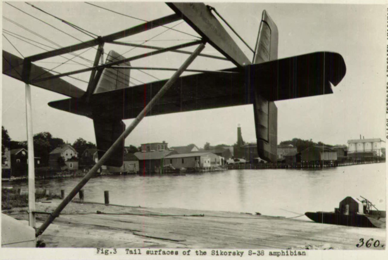  2A Sikorsky S38 tail surfaces NACA