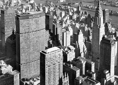 Pan Am Building aerial view, New York City