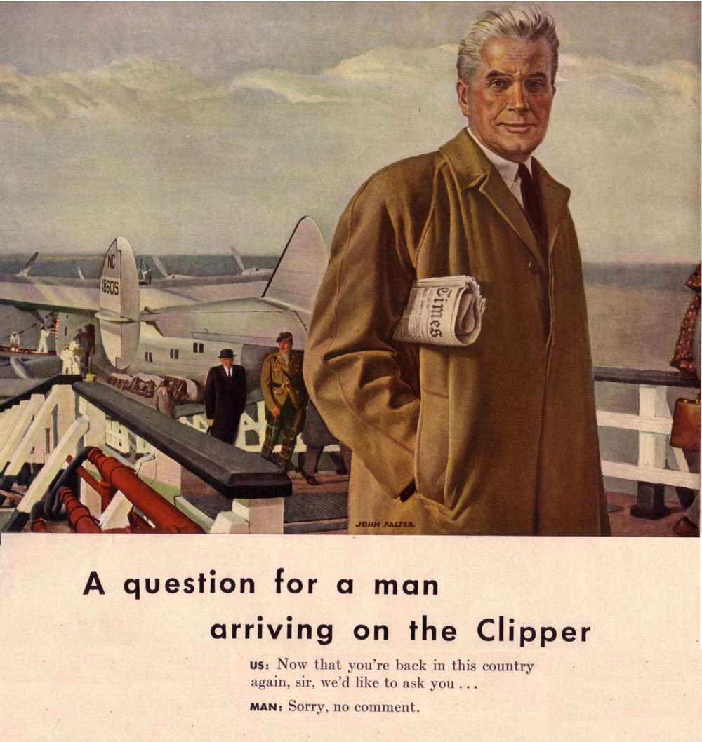 Question for Pan Am Clipper Passenger ad