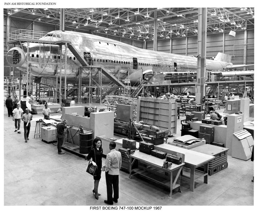 Pan Am Boeing 747 production mockup